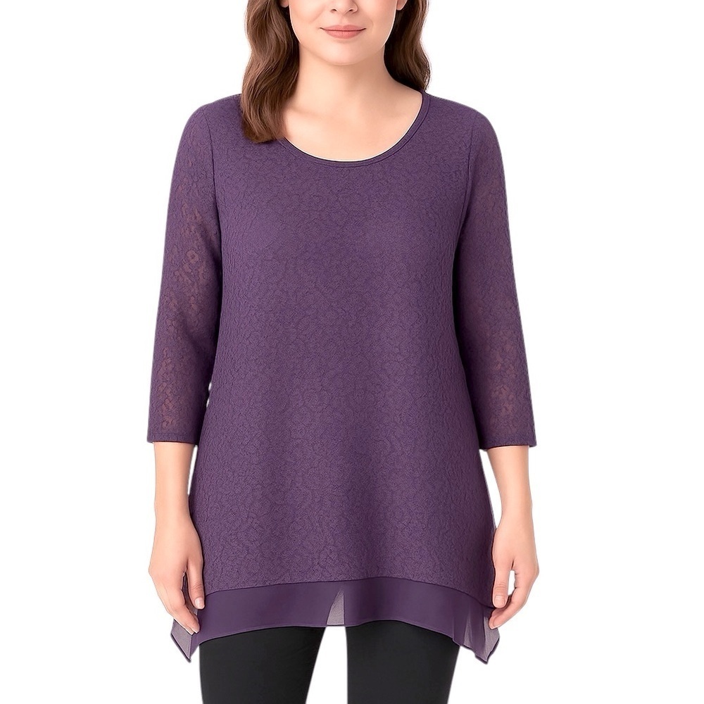 SIMPLY Vera Wang Purple Top S